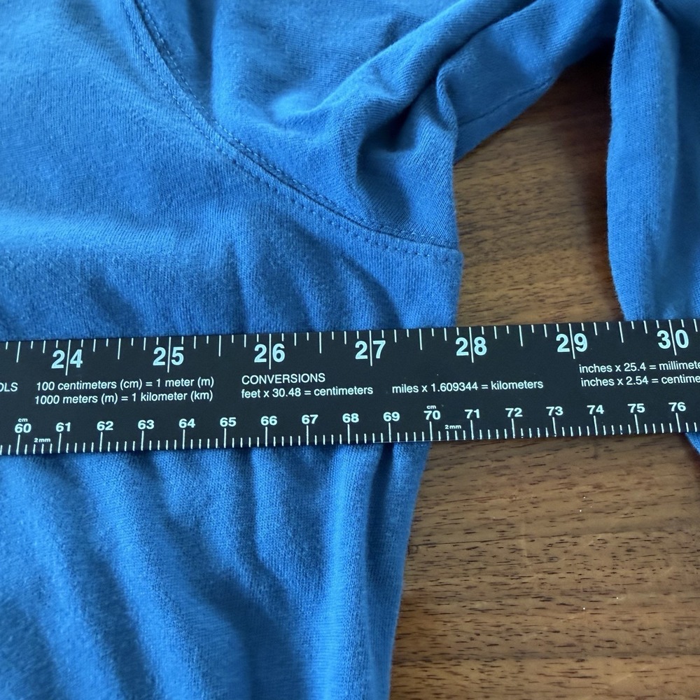 Lands End Super-T Long Sleeve T Shirt Lot 2 Mens XXL Blue Navy Cotton Casual - Picture 7 of 10